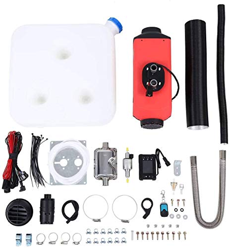 TOTLAC Calentador de Aire diésel de 5KW, Calentador de estacionamiento, Calentador de Aire diésel, Interruptor LCD Compatible con camión, Barco, Coche, Remolque, autocaravanas