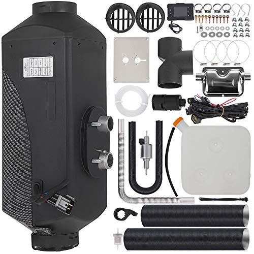 TOTLAC Calentador de Aire diésel de 5KW, Calentador diésel de 12V, Tanque de 15L, Calentador de estacionamiento diésel de 5000W con termostato LCD para Caravana, autobús, Autocaravana y Barcos