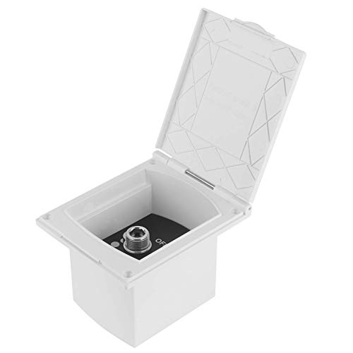 Voluxe Caja de ducha para autocaravana, color blanco, resistente al amarilleo, amplia aplicación, RV exterior, práctica caja de ducha ABS para caravana