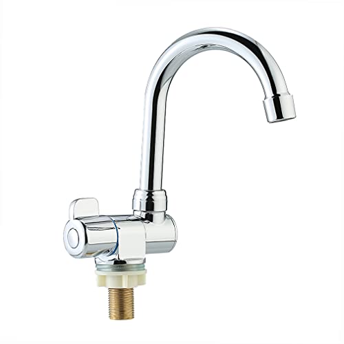 WENJIA Grifería giratoria de cubierta/montada en la pared Grifo de cocina de gama alta para autocaravanas Remolque de viaje de casa rodante de vehículos recreativos