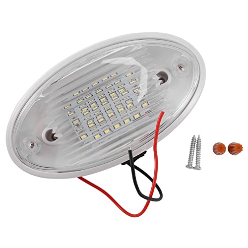 Wobekuy Luz LED de 12 V con interruptor para autocaravana, barco, toldo anexo, color blanco