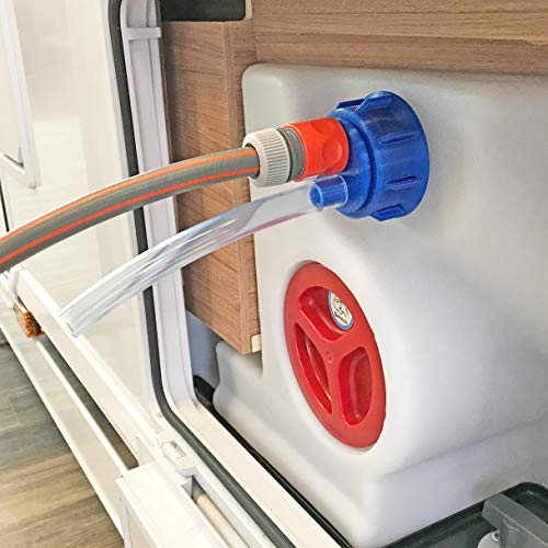 Adaptador de llenado de agua WAFA 5G, tapa del tanque de agua, para autocaravanas, rosca gruesa para Knaus, Weinsberg, Bürstner etc.