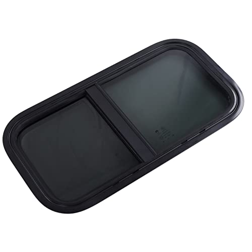 Aramox 600x300mm Ventana de RV con Pantalla Vertical Deslizante Horizontal Ventana de Empuje hacia Afuera para Autocaravanas Remolques VehíCulos de ConstruccióN