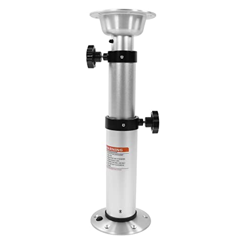 Base de Pedestal de Mesa Ajustable, 430-745 Mm Telescópico Aleación de Aluminio Marina Caravana Autocaravana Pedestal de Mesa Pata de Mesa, Pata de Mesa Extraíble para RV, Yate, Marino
