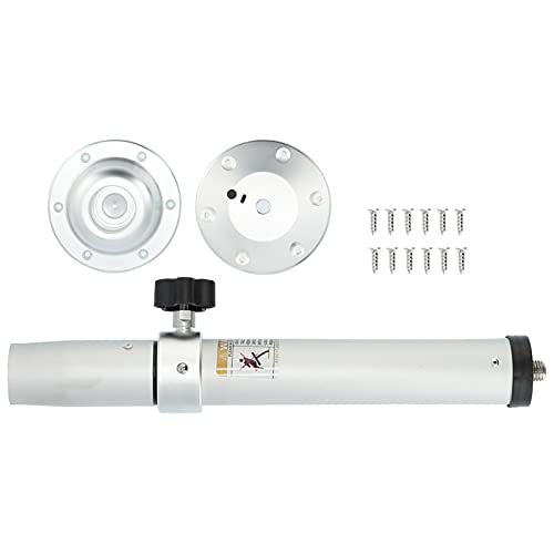 BigKing Patas de Mesa para Caravana, Kit de Pedestal de Mesa de 19.3-28.3 Pulgadas, Pilar Plateado Ajustable con Piezas de Base de Montaje, Universal para Caravana, Autocaravana, yate, Plateado