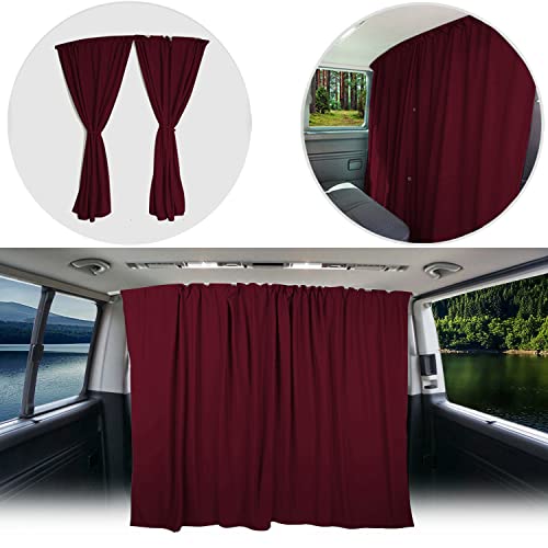 BREMER SITZBEZÜGE Separación de Cabina del Conductor, protección Solar, Cortina Compatible con VW T3 T4 Multivan Transporter Caravelle A_RT Camping Caravelle Accesorio