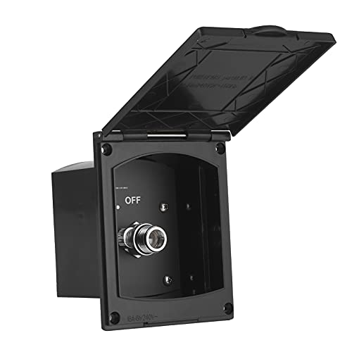 Cabina de Ducha para Autocaravanas, Cabina de Ducha Exterior ABS Anti UV para Vehículos de Recreo para Barcos para Caravanas