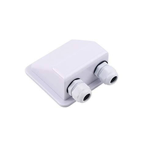 Conducto de Techo Solar,MoreChioce de 2 Orificios Pasacables para Techo Prensaestopas Impermeable para Entrada de Cables Prensaestopas Solar para Caravana Autocaravana Barco Yate