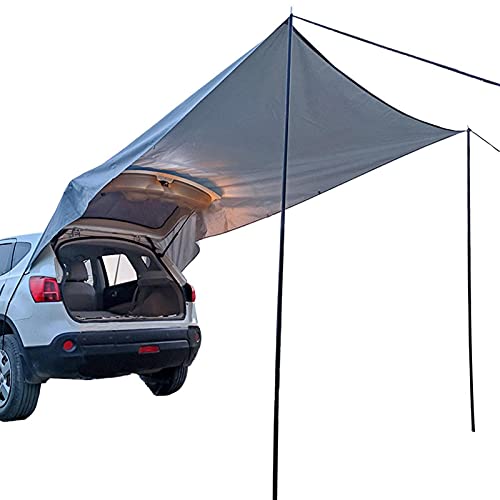 CXJC Carpa de coche Sun Shelter impermeable auto toldo techo protección solar para autocaravana minivan sedán camping al aire libre