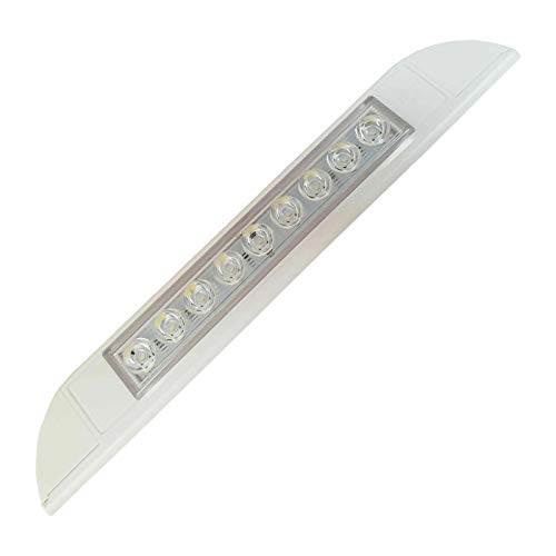 DUAO 9 LED Luz de Toldo 12V 24V Impermeable 256 Mm Exterior Caravana Autocaravana de la LáMpara Blanco