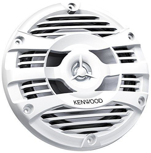 Kenwood KFC-1653MRW Altavoces Marinos de 2 vías de 170mm | Sistema de Altavoces para Barco con Cono Hidrófugo de 170mm. para Uso Exteriores y en Condiciones de Humedad. Rejilla Resistente a Rayos UV