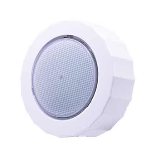 Luz De Cúpula Magnética, USB Inalámbrico Recargable Lámpara for Techo De Techo, LED Luces De Lectura De Coche, for Autocaravana, Caravana, Autocaravana, Remolque ( Color : White , Size : 8*8*2.5CM )