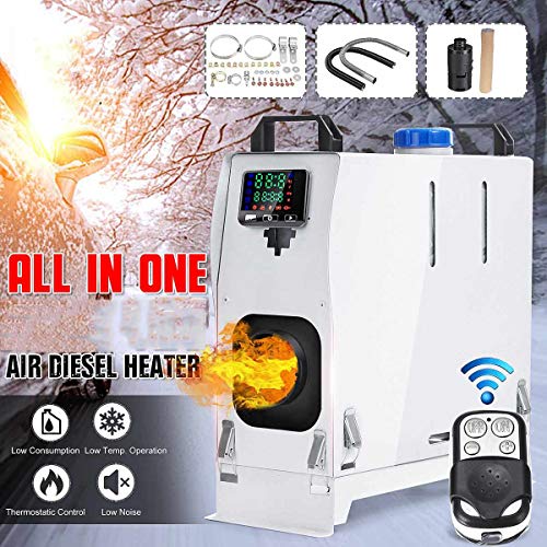 LYRAL Calentador De 12V / 24V 8KW Diesel Aire - Calefacción De Estacionamiento con Mando A Distancia LCD Termostato, Fast Calefacción Calentador Diesel para Autocaravanas, Remolques, Camiones,24v,8KW