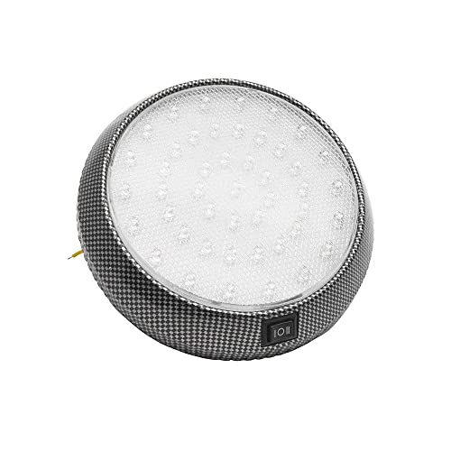 MASO Luz interior de coche CC 12 V 46 LED techo techo luz interior lámpara de lectura para autocaravana, barco, cocina, sala de estar