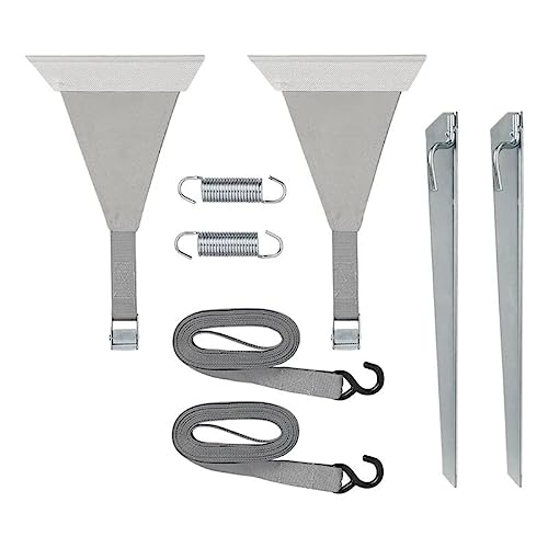 Moritz Correa universal para camping, 2 x 4,8 m, para toldos de casete, riel de toldo, autocaravana, protección contra tormentas, cuerda tensora I