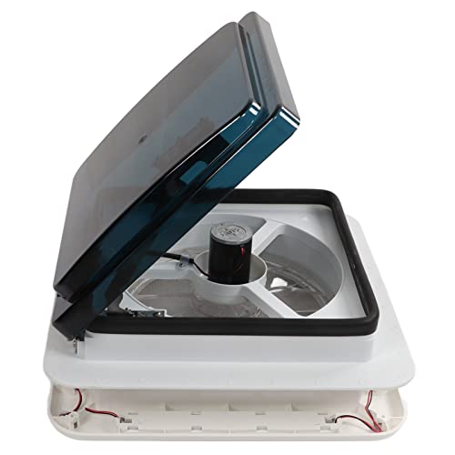 Oreq Ventilador de Ventilación de RV,Ventilador de Ventilación de Ventilación de Autocaravana de 12V Y Ventilador de Escape de Ventilación de RV con Luz LED, de Techo de Baño Manual para la Camioneta