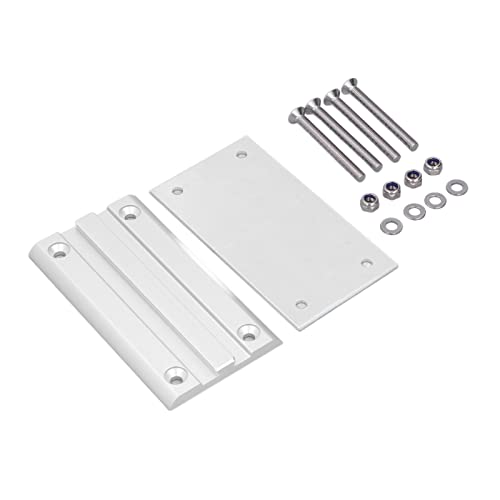 Placa de pata de mesa, soporte de pedestal de soporte de pata de escritorio con tornillos y arandelas para RV, caravana, autocaravana, caravana, yates