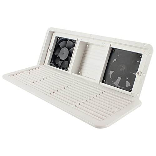 QCMYJM Accesorios de Hardware RV Ventilador de ventilación de Camper 12V para RV Trailer Caravan Side Outlet Outlet Fan Blanco Herramientas para autocaravanas