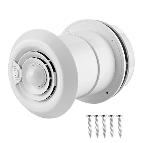 Rejilla de Ventilación de Techo Rv 丨 Ventilador Rv 丨 Piezas de Repuesto Dioche Rv 12V Ventilador de Techo 4000R / Min Rejilla de Ventilación de Techo de Aire LED Redondo para Campistas Autocaravana Re
