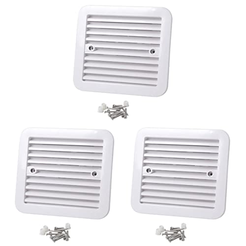 TEHAUX 3 Uds Ventilador de Viento de Refrigeración de Techo Rv para Remolque Cocina Autocaravana Ventilación Baño Salida Garaje Aire Pulgadas Extractor de Escape Lateral Accesorios