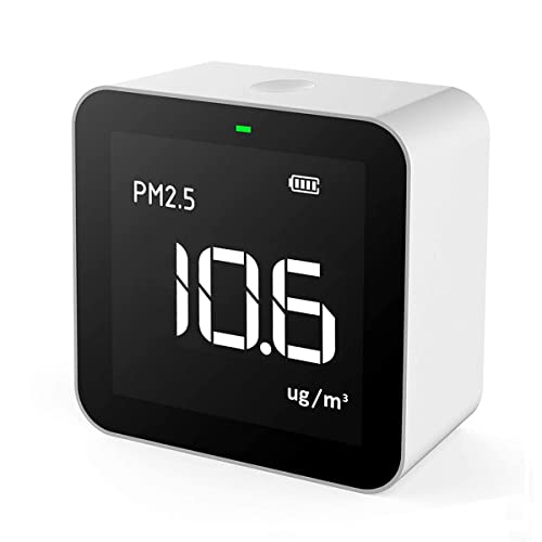 Temtop Monitor de Calidad del Aire Interior de PM2.5 y AQI, para Habitaciones (Dormitorios, Cocinas), Oficinas, Automóviles, Recargable P10