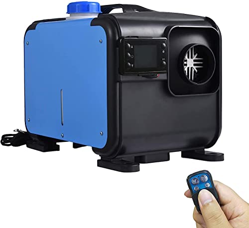 TOTLAC Calentador de Aire diésel de 5 l, Calentador de estacionamiento diésel con Monitor LCD y Control Remoto, Calentador de Aire de 8 KW para camión, Barco, autobús, Coche, Remolque, Autocaravana