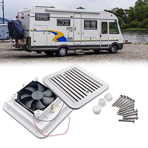 TOTMOX RV Ventilador unidireccional antipolvo, 12V para caravanas y autocaravanas (A0672-02 Vent fuerte)