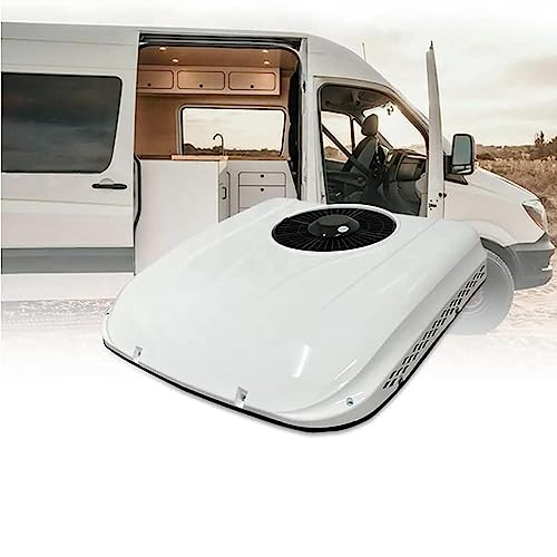 Universal RV Aire Acondicionado Cómodo Autocaravana Silencio Techo Calefacción y Refrigeración Remolque Extractor Ventilador Caravana Ventilación Efectiva de Montaje en Techo,24v