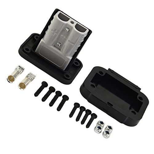 URPIZY Enchufe de cargador de puerto USB para enchufe Anderson de montaje empotrado de 50 A, cubierta de panel para coche, autocaravana, caravana, caravana, barco