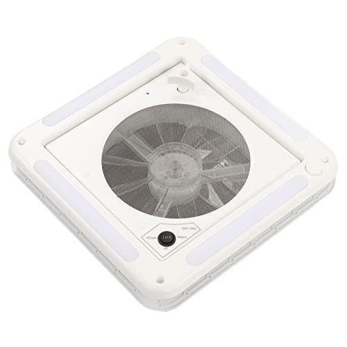 Ventilador de Ventilación de Techo para Autocaravana, Ventilador de Techo de Ventilación de Aire de 360x360 Mm Impermeable de Modo Dual de 12 V para Yates