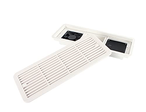 YBMY Ventilación de aire para refrigerador, para autocaravanas, caravanas, caravanas, salida de aire lateral, color blanco (color: 220 V con ventilador)