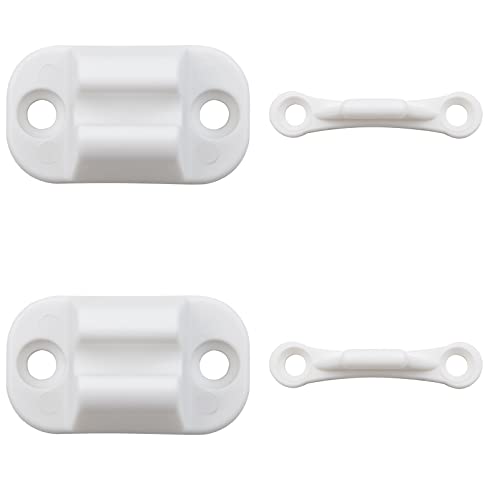 ZEALfix, 2 uds., Kit de retenedor de tope de puerta en forma de T para autocaravanas, Camping, coche, autocaravana, remolque, caravana, soporte de gancho de plástico de nailon