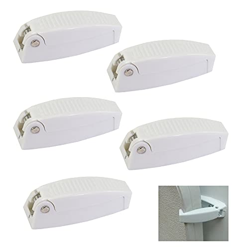 5 Piezas Equipaje Puerta Catcher Camper Cierre para Puerta de Equipaje Catch de Puerta de RV Catch de Plástico para Equipaje Puerta para Claraboya Caravana Autocaravana Camper Traile Travel Baggage
