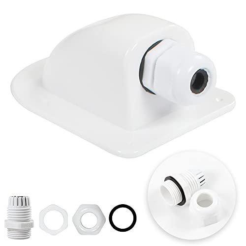Accesorios para vehículos recreativos Parte de Camper, accesorios marinos, impermeable, resistente a los rayos UV, paneles solares, alerón, caja de conexiones redonda de un solo orificio for RV Para r