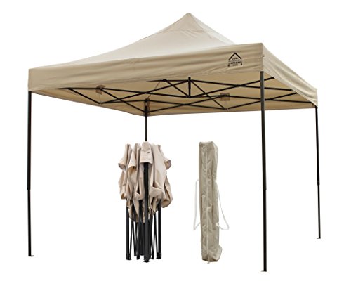 All Seasons Gazebos 3x3m Totalmente Impermeable Pop up Gazebo - Beige
