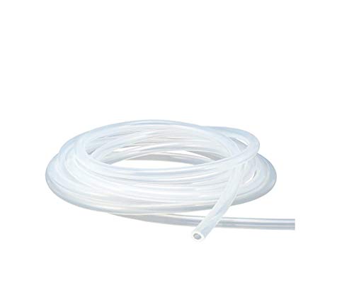Antrella Tubo de Silicona de Grado Alimentario 12mm ID x OD 16mm Espesor de Pared 2mm Tubería de Agua, Manguera transparente 2 Metros de Longitud