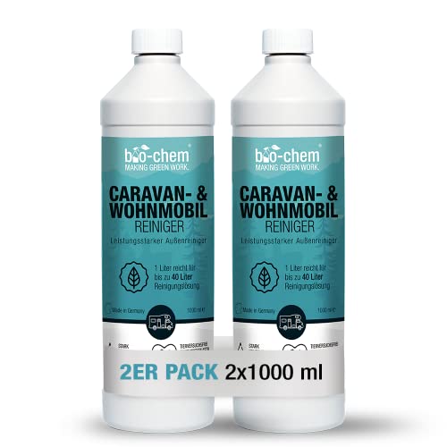 Bio-Chem Limpiador concentrado para caravanas y autocaravanas | 2x 1000ml | Para autocaravanas, caravanas, toldos, removedor de rayas de lluivia