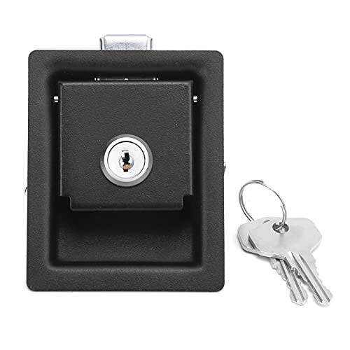 Cerradura de entrada para autocaravana RV Compartimento para autocaravana RV Cerradura de pestillo de equipaje de almacenamiento 2 llaves para autocaravanas Remolques Caja de herramientas para coche