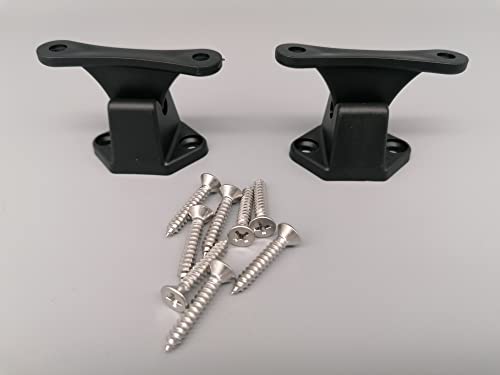 CR-MOESANCO® KIT 2 Retenedores Puerta Caravana + Tornillos INOXIDABLE Montaje Retenedor Puerta en T para Autocaravana Entrada Soporte Pestillo de Puerta Autocaravana Tope Puerta