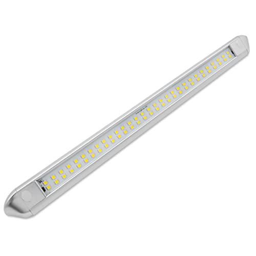 Dream Lighting Lampara de Pared Exterior para Caravana Autocaravana Camper 12v LED 55CM Estructura de Aluminio IP66 Blanco Frio