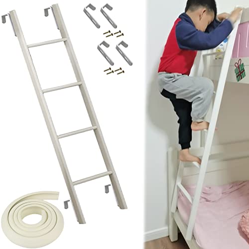 Escalera Litera Escalera de Litera para Caravana con Almohadilla Antideslizante en Forma de L - 45"/ 51"/ 55"/ 59", Piezas Reemplazables para Autocaravana, Escalera de Litera de Cama Doble