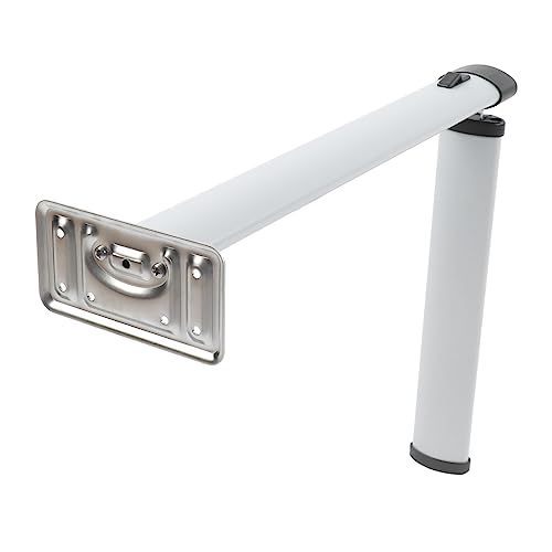 Fockety Pata de Mesa Plegable de aleación de Aluminio con Soporte Estable, Ajustable 730mm/430mm, Pata de Mesa Desmontable para Remolque Autocaravana Caravana