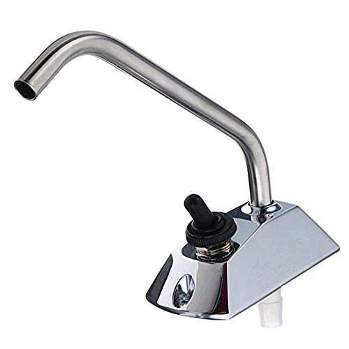 LQNB Grifo de Rotación de Galera Completo de 12V de 360 Grados con Interruptor para Accesorios de Caravana de Autocaravana RV