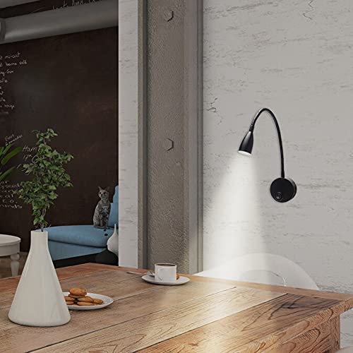 Luz de lectura con cremallera, 12 V, 360 grados, tary Eye Care cama, lámpara de oficina, LED, multiusos, barcos, yate, portátil, vehículos de autocaravana, control de botones ajustable