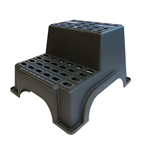 MGI 3797 Escalera de Plástico de Dos Peldaños, 62cm x 51.99cm x 38cm