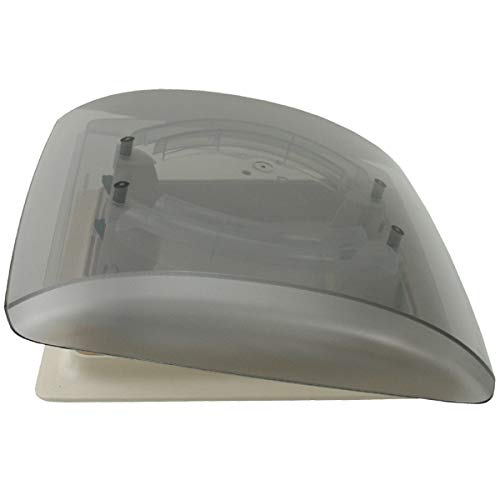 Tragaluz MPK Vision Vent S Pro 28x28cm – Cristal Tintado, Marco Blanco, Apertura Por 4 Lados, Protección UV, Fabricado En Alemania