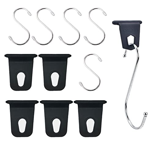 Nothers Zhioudz 5 Pares Ganchos de Toldo de Camping Accesorios,Colgadores de Accesorios para toldo de RV,Ganchos para Toldo en S para Camping, Tienda, Autocaravana