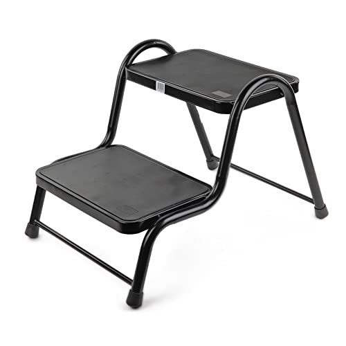Peldaño de camping para caravana camper, jardín, hogar, hasta 150 kg, antideslizante, doble