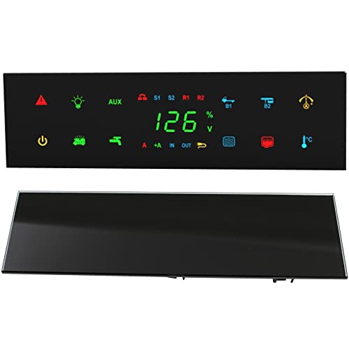pro-Styling Panel de control NORdelettronica NE266 para autocaravana, caravana, barco, parte frontal de cristal, color negro
