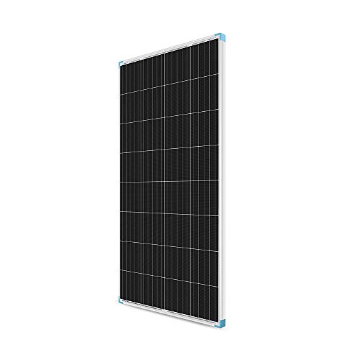 Renogy Placa Solar 12V 175W, Placa Solar 12V, Panel Solar Monocristalino de Alta Eficiencia Impermeables, Paneles Solares para Casas, Autocaravanas, Furgonetas, Barcos